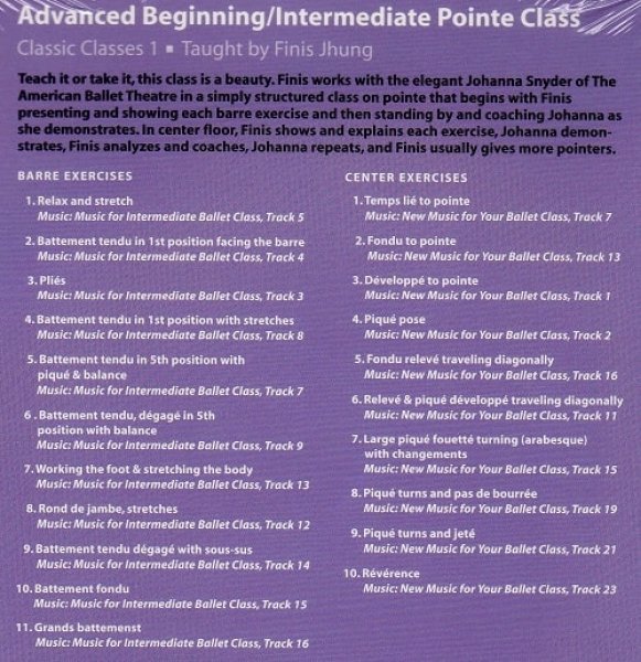 画像2: Finis Jhung レッスンDVD /クラシック クラス 1： ポワント（初中級） (2)