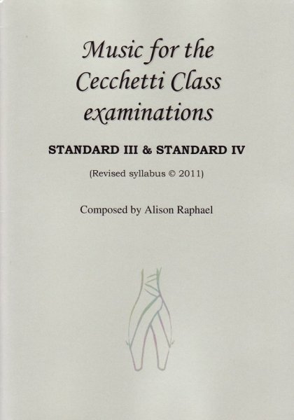 画像1: Music for the Cecchetti Class examinations : Standard III & Standard IV  楽譜 (1)