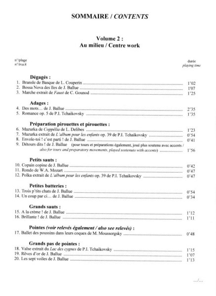 画像2: Musiques pour la Danse, Vol.2 （センター）　楽譜 (2)