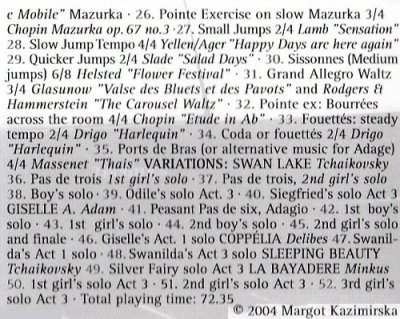 画像2: Dance with Margot Vol.4 § ポワント & バリエーション レッスンCD