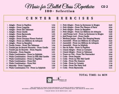 画像2: Music for Ballet Class - Repertoire Vol.1　3枚組 レッスンCD
