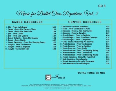 画像3: Music for Ballet Class - Repertoire Vol.2　3枚組 レッスンCD