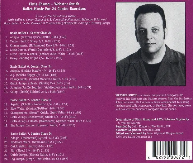 Ballet Music for 24 Center Exercises バレエレッスンCD　トラックリスト