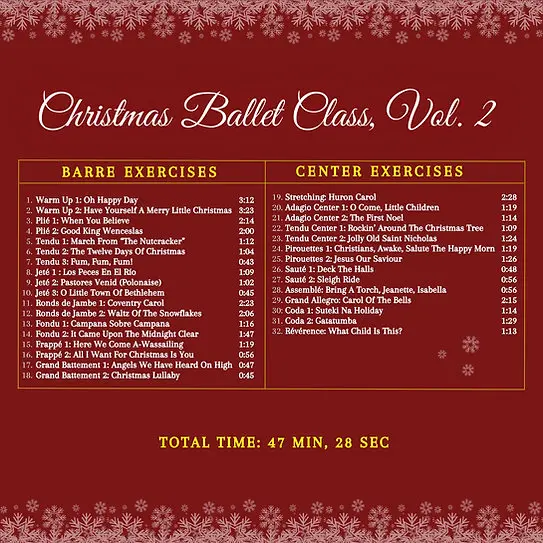 Christmas Ballet Class, Vol.2 バレエレッスンCD