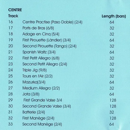 From the corner, Vol.2　レッスンCD　トラックリスト2