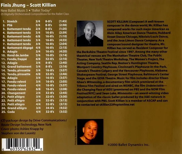 New Ballet Music 5 "Ballet Today" バレエレッスンCD　トラックリスト