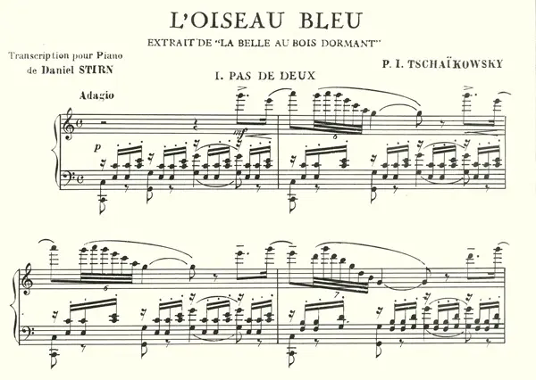 眠りの森の美女 青い鳥のグラン・パ・ド・ドゥ 楽譜サンプル1