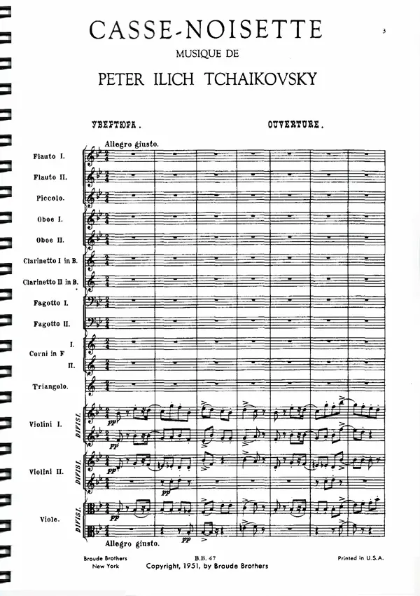 くるみ割り人形 全幕 オーケストラ楽譜 サンプルB