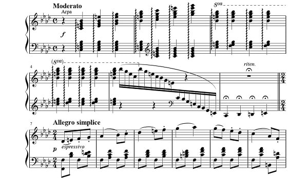 バレエ バリエーション曲集 ピアノソロ　Vol.1　オディールのバリエーション 楽譜サンプル