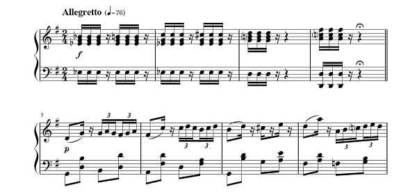 バレエ バリエーション曲集 ピアノソロ　Vol.3　ワルプルギスの夜 女性バリエーション　楽譜サンプル