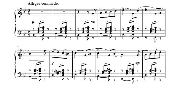 バレエ バリエーション曲集 ピアノソロ　Vol.5　オーロラ姫のバリエーション　楽譜サンプル