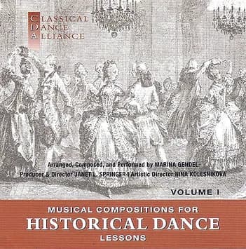 Musical Compositions for Historical Dance Lessons Vol.1 バレエレッスンCD