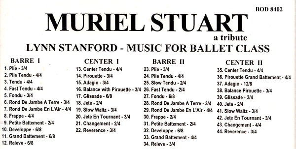 Muriel Stuart § Music For Ballet Class　バレエレッスンCD