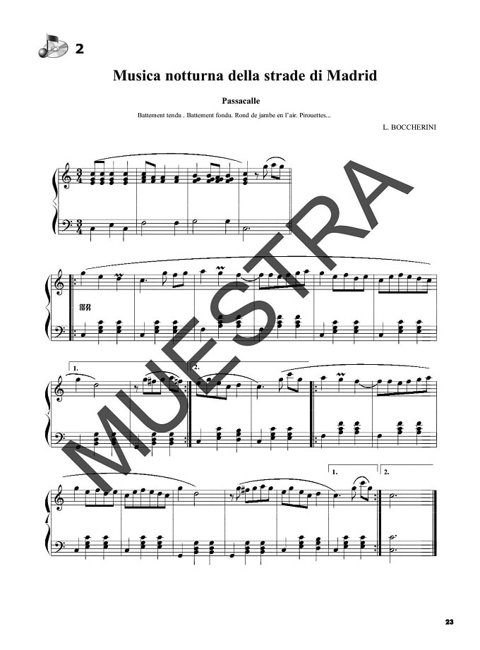 Piano Arrangements for Dance Vol.1　楽譜サンプル2