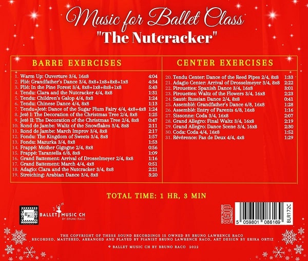 Music for Ballet Class 「くるみ割り人形」　バレエレッスンCD　トラックリスト